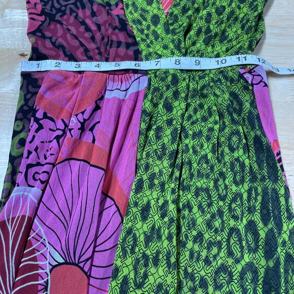 Fuzzi Jean Paul Gaultier NWT Sleeveless Mesh Abstract Jumpsuit Strawberry Small - Picture 6 of 10